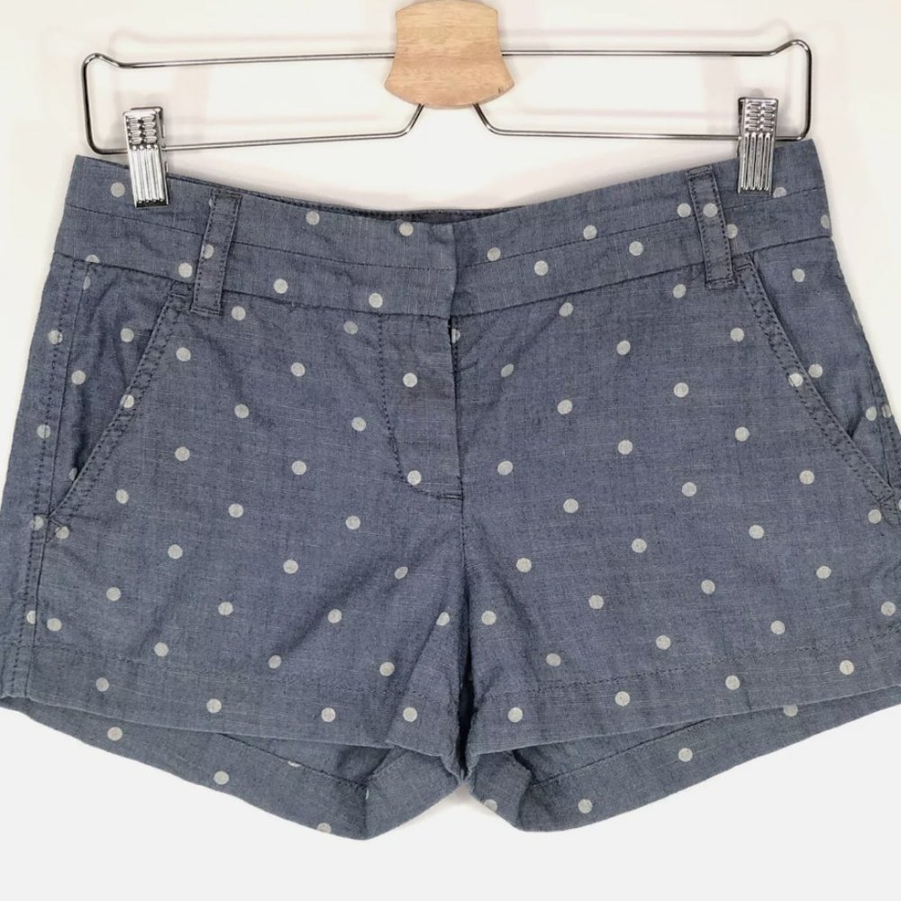 J.Crew Polkadot City Fit Shorts size 6